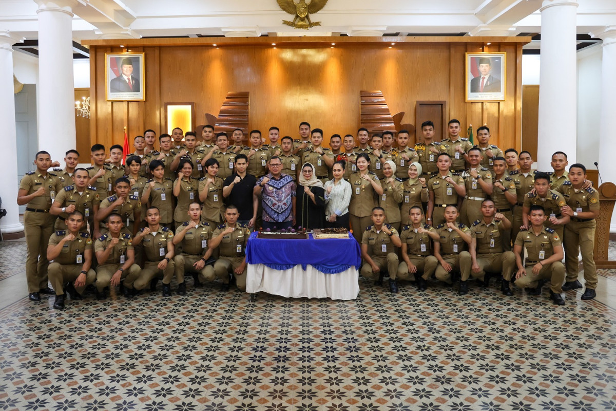 Pj Gubernur Damenta Sambut Praja IPDN  Asal Banten di Gedung Negara Provinsi Banten