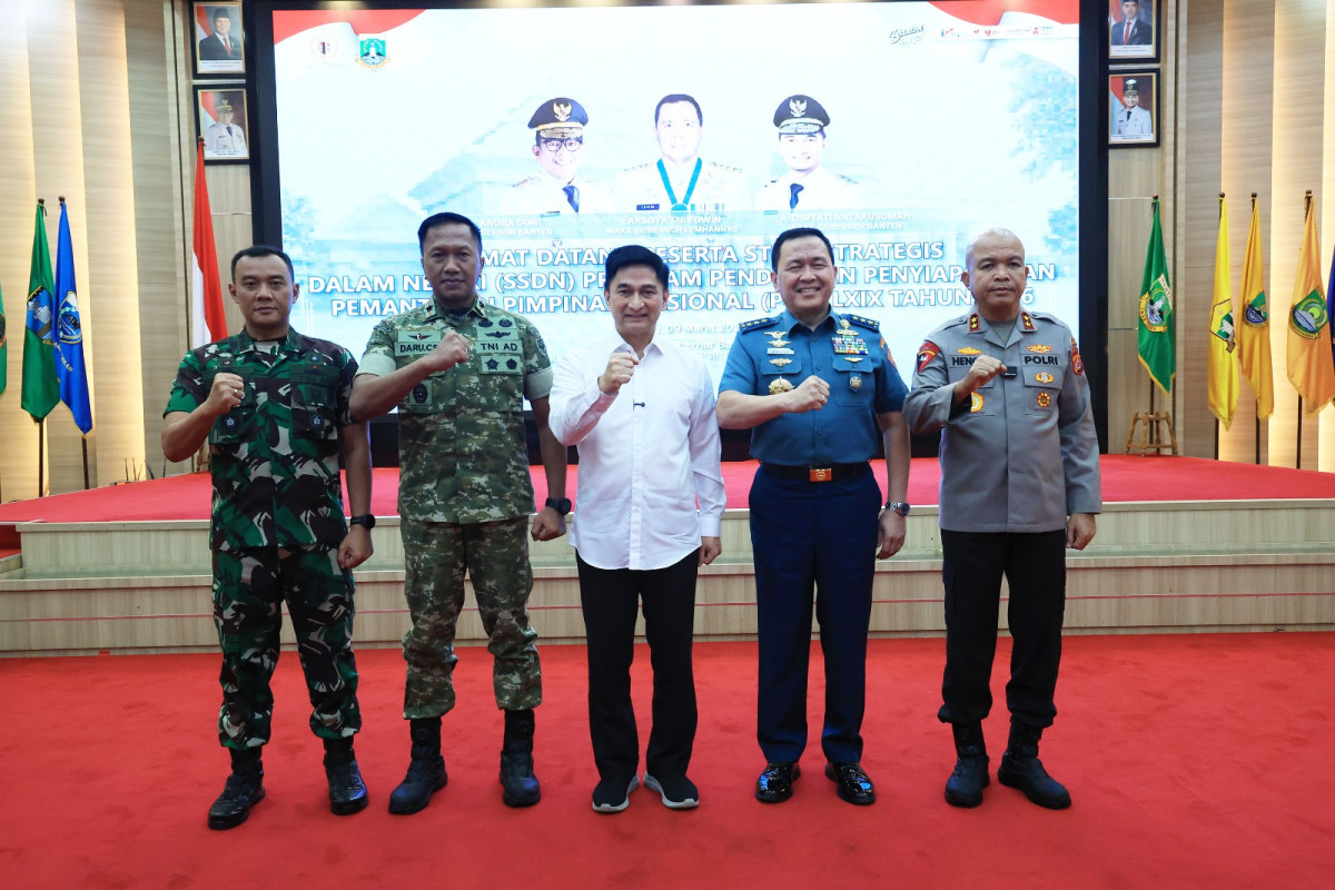 Sambut Peserta Pendidikan Lemhanas, Wagub Dimyati Ungkap Strategi Ketahanan Pangan Banten