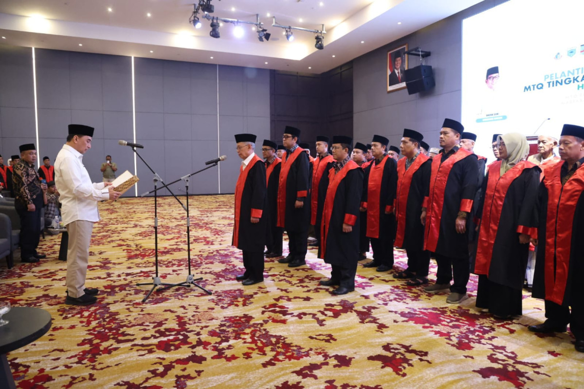 Lantik Dewan Hakim MTQ, Wagub Dimyati Tekankan Profesionalisme dan Integritas