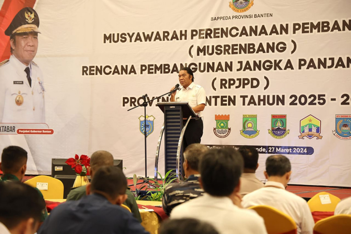 Musrenbang RPJPD 2025-2045, Pj Gubernur Banten Al Muktabar: Fokuskan pada Pencapaian Indonesia Emas 2045