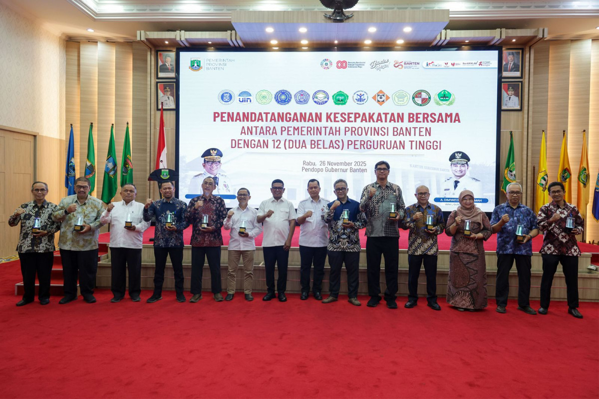 Gubernur Andra Soni Perkuat Kolaborasi dengan 12 Kampus demi Percepatan Pembangunan Banten