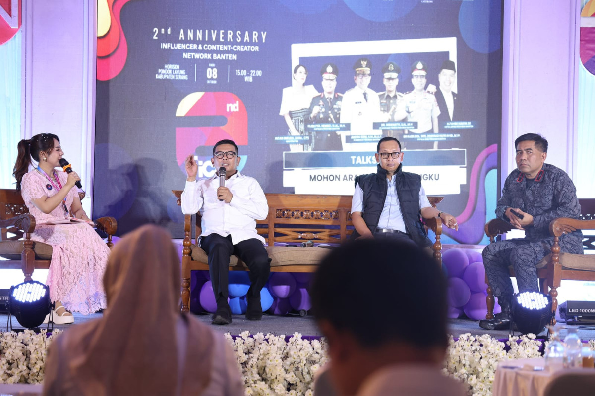 Gubernur Banten Andra Soni Ajak Kreator Digital Perkuat Komunikasi Publik yang Positif