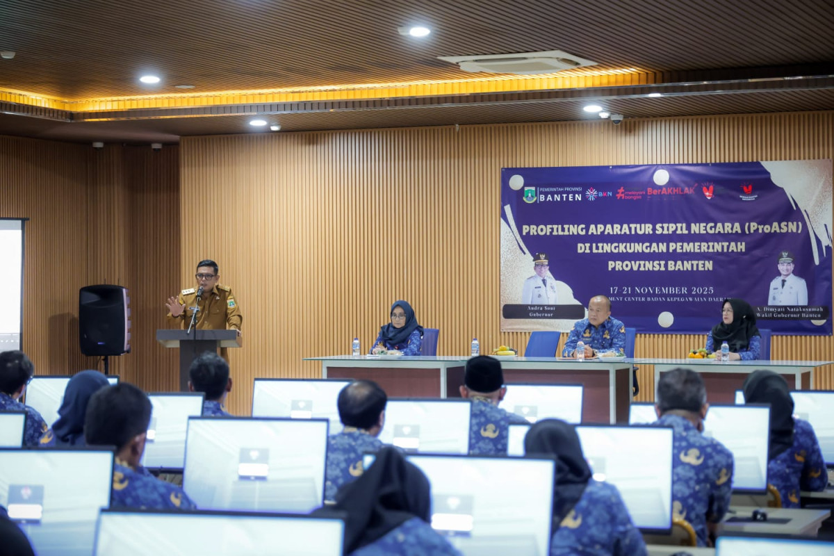 Gubernur Andra Soni Profiling ASN Pemprov Banten untuk Penguatan Sistem Merit