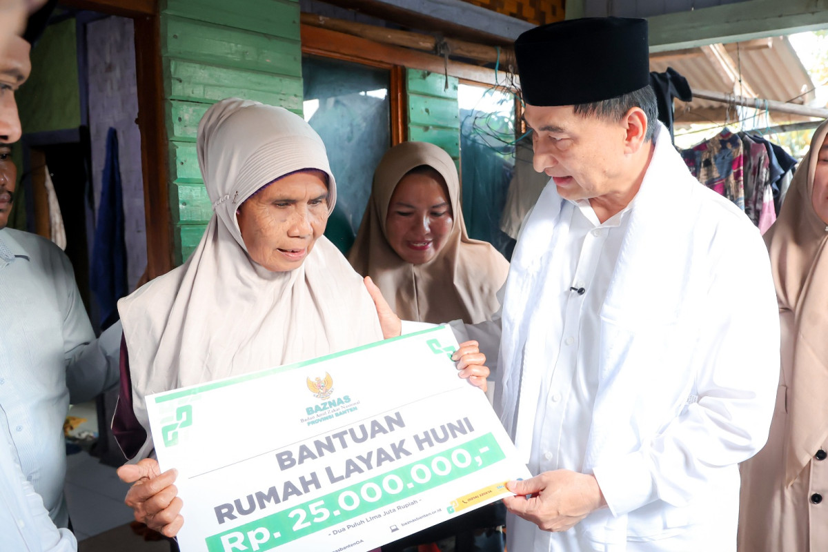 Rumah Bilik Jadi Tembok, Komariah Terharu Terima Bantuan Renovasi dari Pemprov Banten