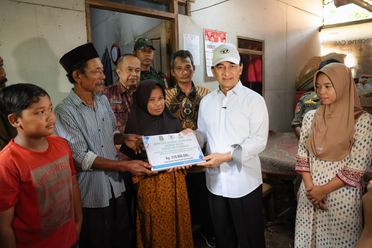 Pemprov Banten dan Baznas Perbaiki Rumah Warga, Wagub Banten Dimyati: Bentuk Gotong Royong