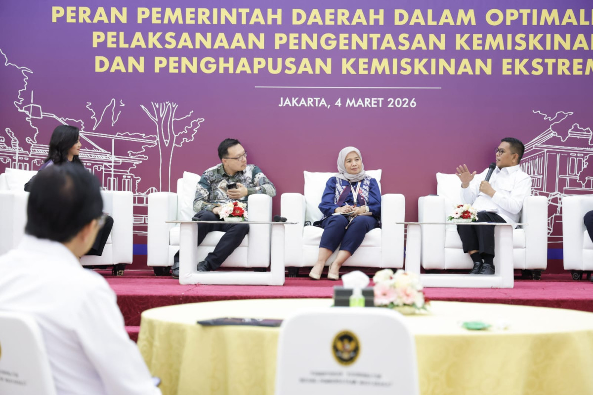 Andra Soni Beberkan Praktik Baik Pengentasan Kemiskinan Banten di Forum Nasional
