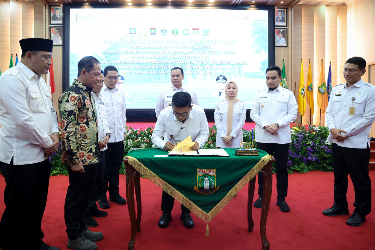 Andra Soni Percepat Rencana Pembangunan Pengelolaan Sampah Jadi Energi di Banten