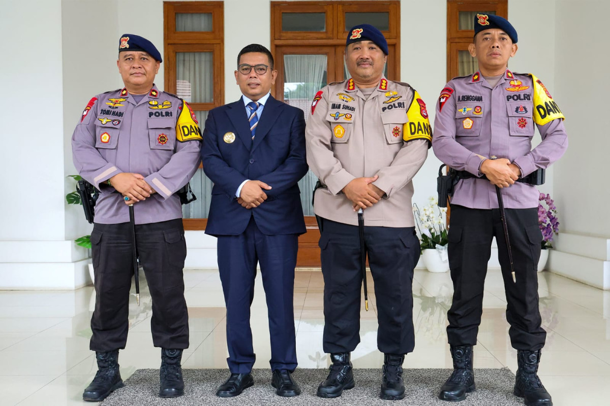 Gubernur Andra Soni dan Dansat Brimob Polda Banten Perkuat Sinergi Pemeliharaan Keamanan