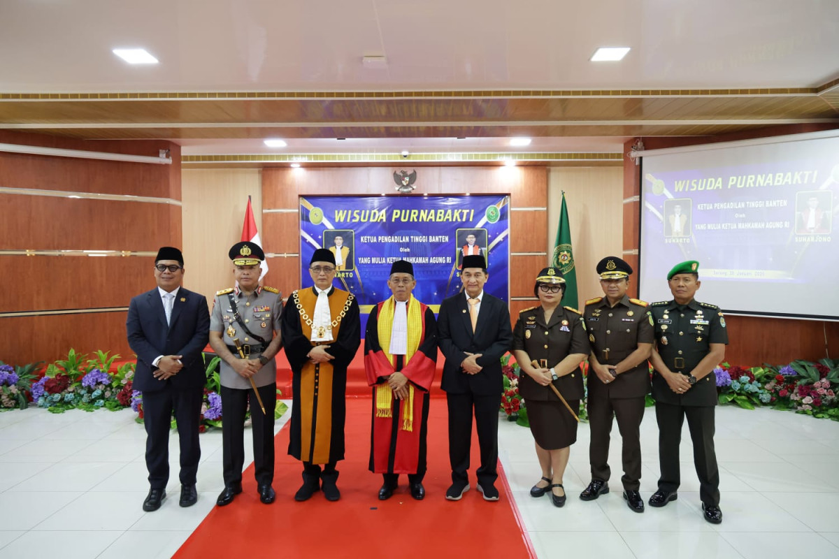 Wagub Dimyati Apresiasi Pengabdian Ketua Pengadilan Tinggi Banten Suharjono