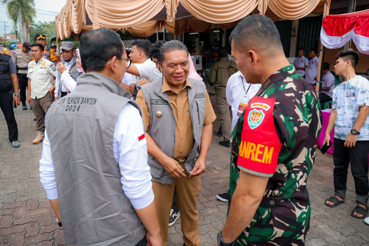 Pantau Pilkada di Kabupaten Serang, Pj Gubernur Banten Al Muktabar Sampaikan Terima Kasih