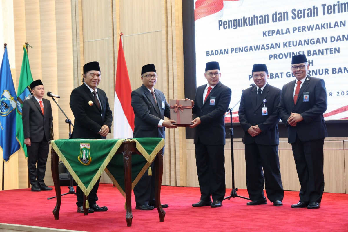 Pj Gubernur Al Muktabar Kukuhkan Kepala Perwakilan BPKP Provinsi Banten