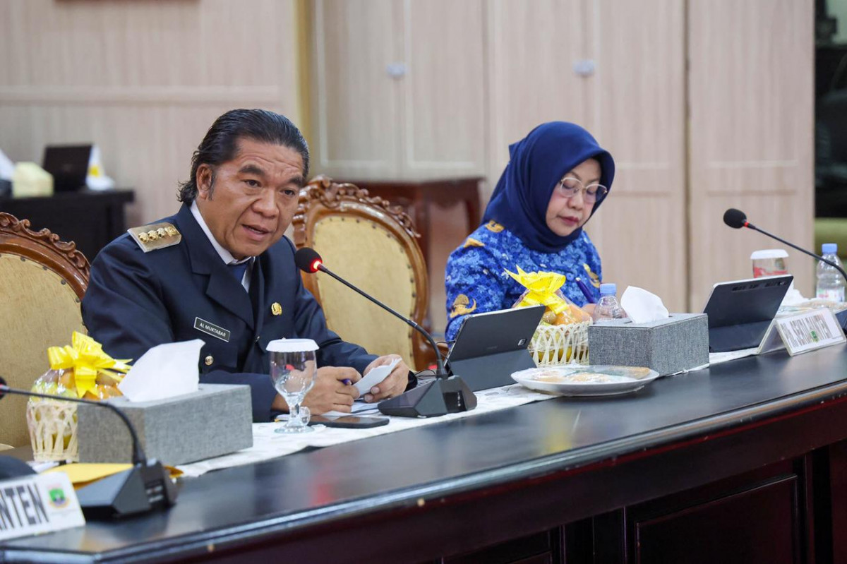Rakor Pengendalian Inflasi, Pj Gubernur Al Muktabar: Provinsi Banten Terkendali Dengan Baik