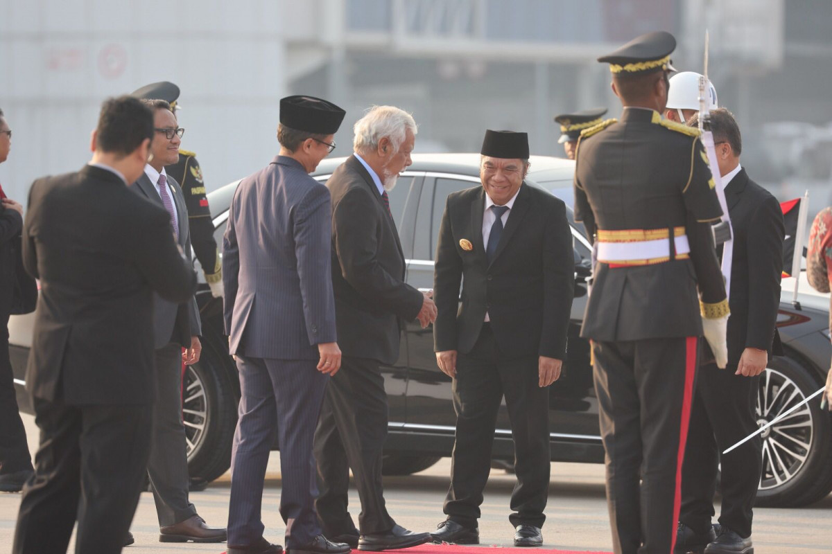 Pj Gubernur Banten Al Muktabar Turut Sambut Tamu Negara Pelantikan Presiden dan Wakil Presiden Republik Indonesia 2024-2029