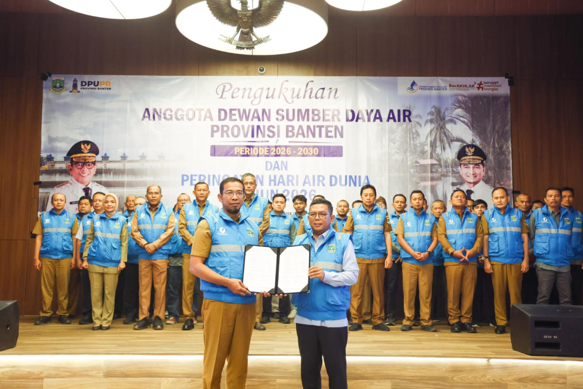 Pimpin Dewan Sumber Daya Air Banten, Gubernur Andra Soni Akan Dorong Tata Kelola Air Terpadu