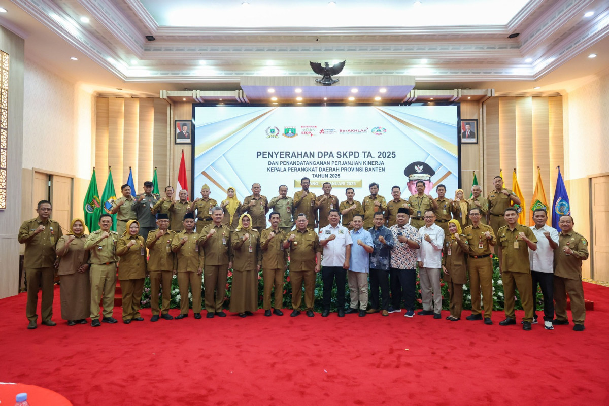 Serahkan DPA SKPD Provinsi Banten TA 2025, Pj Gubernur A Damenta: Percepatan Pemenuhan Realisasi Target Kinerja
