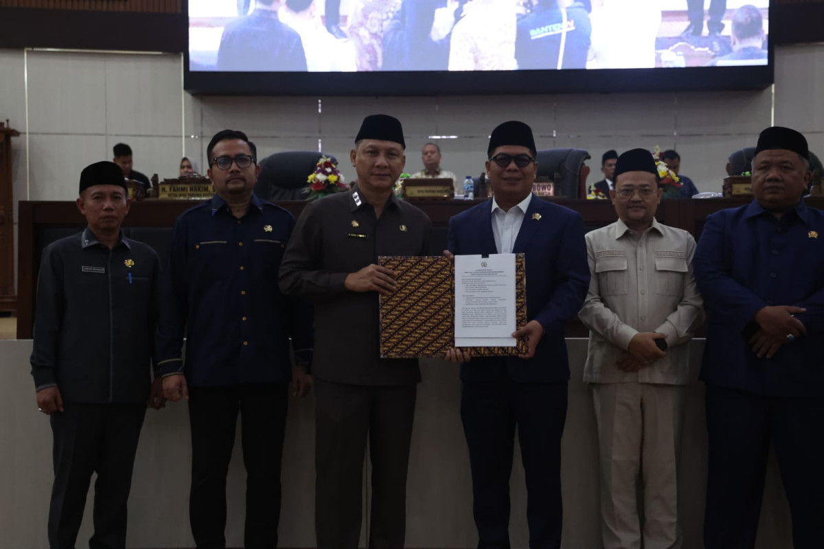 LKPj 2025 Disahkan, Pemprov Banten Komitmen Tindaklanjuti Rekomendasi DPRD