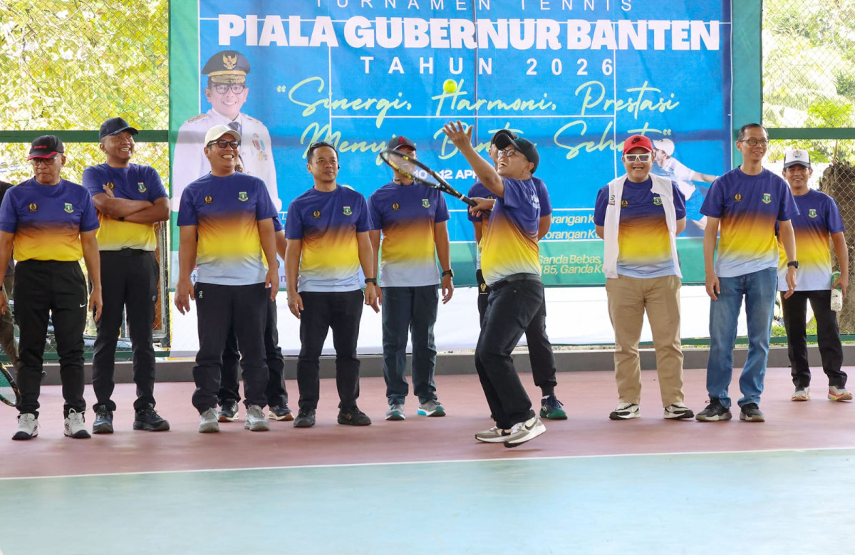Tenis Jadi Ajang Mempererat Kebersamaan Forkompinda Provinsi Banten