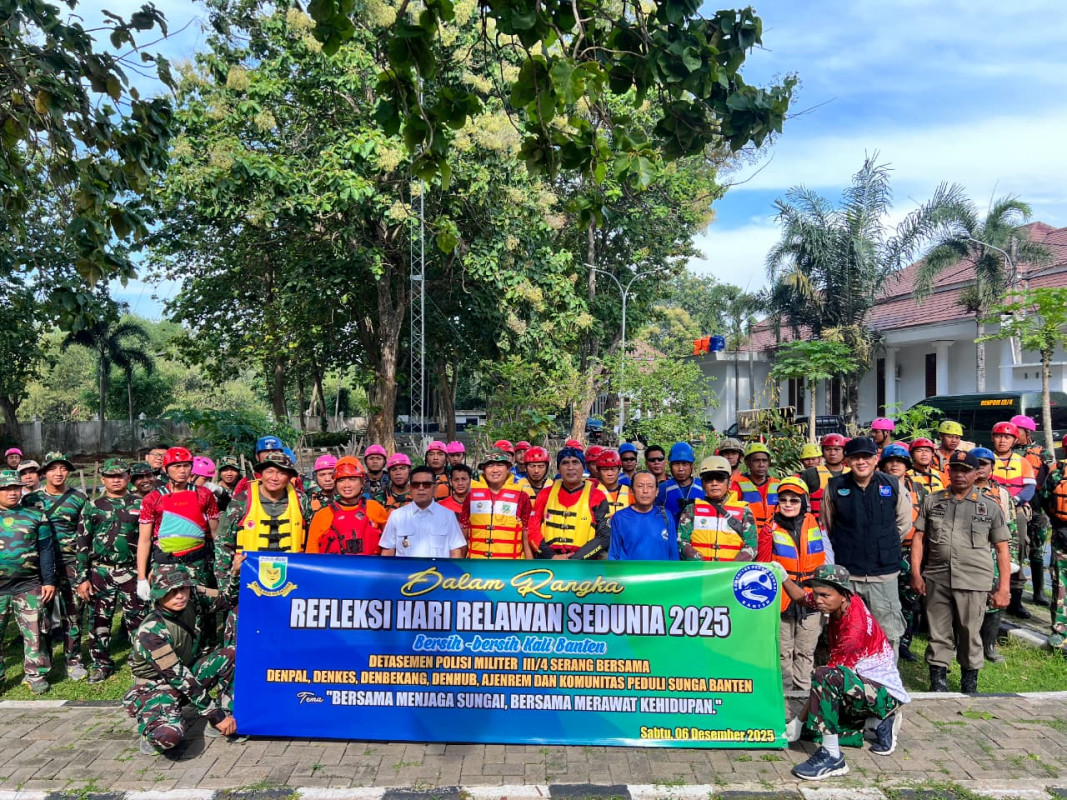 Peringati Hari Relawan Sedunia 2025, Gubernur Banten Andra Soni Apresiasi Aksi Kolaboratif Bersih Sungai Cibanten