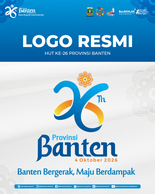 Pemerintah Provinsi Banten Resmi Merilis Logo dan Tema HUT ke-26