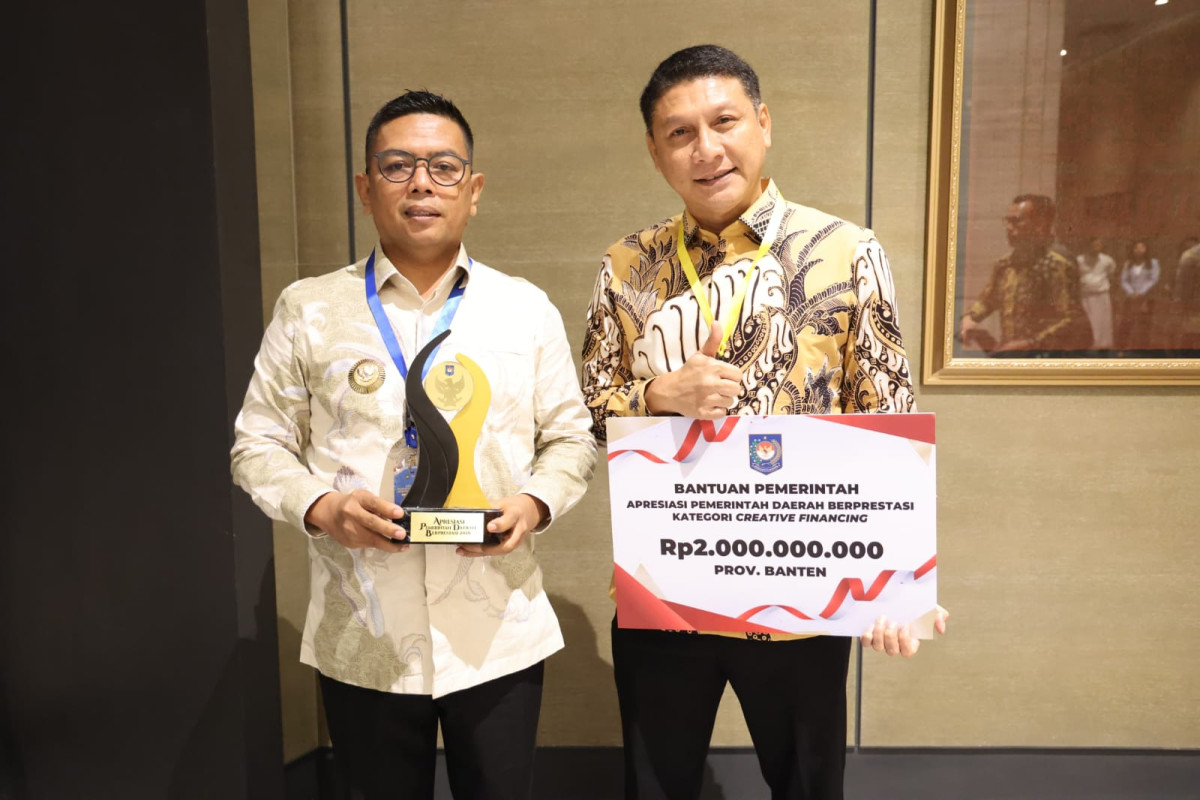 Pemprov Banten Raih Penghargaan Kategori Daerah Creative Financing 2026 dari Kemendagri