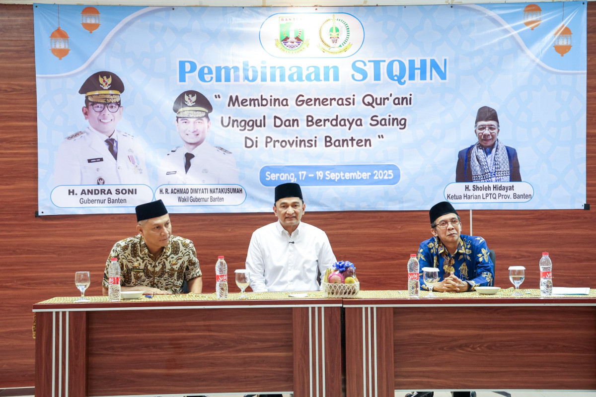Wagub Banten Dimyati Natakusumah Tutup Pembinaan Kafilah STQH Nasional: Peserta Diharapkan Terus Berlatih